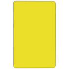 Flash Furniture Mobile 36"W x 72"L Rectangular HP Laminate Activity Table - Yellow-Recommended Grade Level: Preschool - 2nd Grade