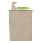 Flash Furniture Bright Beginnings Commercial Grade Wooden Children's Kitchen Sink with Integrated Storage-Scratch Resistant UV Finish