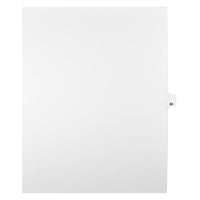 Mark Maker Legal Exhibit Index Tab White Single Tabs, 1/25th Cut, Letter Size, No Holes, Number 88, 25 Pack-White Single Tabs, 1/25th Cut