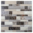 CTG Brands Multi Square Peel and Stick Wall Tiles, 10" x 10", Grey/Beige, 6 Pack-Set: comes in a box of 6 premium quality wall tiles, suitable for smooth and clean surfaces