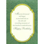 Rosedale Greeting Card, Birthday Age 100, General-Card shop quality greeting cards