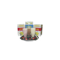 Stone Straw 8" Milkshake Straw, White, 2250 Pack-White