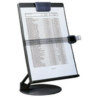DAC EH-17006-BLK Euroholder Desktop Adjustable Copyholder, Black-Ergonomic curve provides correct reading angle
