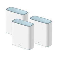 D-Link EAGLE PRO AI AX3200 Wi-Fi 6 Mesh System M32/3 - 3-Pack-Device Interfaces: 2 x Gigabit Ethernet LAN port, 1 x Gigabit Ethernet WAN port, 1 x WPS button, 1 x power connector