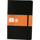 Moleskine - Cahier de notes à couverture souple noir classique, format grand, réglé, 5 po x 8 1/4 po-Réglé
