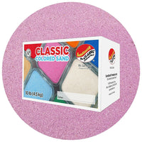 Sandtastik Classic Coloured Sand, 10 lb (4.5 kg) Box, Lavender-Fine grain with natural sparkle throughout