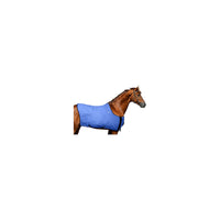 TechNiche Hyperkewl Evaporative Cooling Horse Blanket Blue, Large/Extra-Large (8510 RB LXL)-The blanket is well designed with two chest straps and two under belly straps to secure the blanket to the horse.