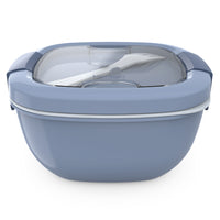 Bentgo Salad Container - Slate-Mess-Free Transport:Leak-proof 3oz salad dressing container keeps sauces mess-free during transport.