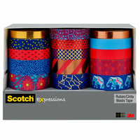 Scotch Expressions Washi Tape - Assorted Sizes - 15 Rolls/Pack (C1017-15-P1)-Washi Tape