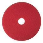 3M Professional Floor Cleaning Pads for Spray Buffing - Red - 17" - 5 Pack-Can be used for everyday cleaning under an automatic scrubber