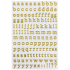 JAM Paper Self Adhesive Alphabet Letters Stickers, Gold, 10 Pack (132811516g)-10 per pack