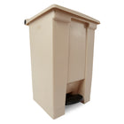 Legacy Step-On Container - 16.2" W x 15.75"D x 23.6"H - 45 Litres - Beige-Dimensions: 23.63"H x 16.25"W x 15"D