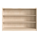 Flash Furniture Bright Beginnings Commercial Grade Extra Wide 3 Shelf Wooden Classroom Open Storage, Safe, Kid Friendly -Natural-Extra Wide 3 Shelf Wooden Classroom Storage Unit