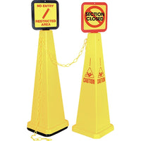 Lamba Traffic Cones, NC672, Base Dimensions - 12 "L x 12 "W, 2 Pack-Base Dimensions - 12 "L x 12 "W