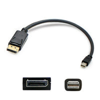 AddOn Mini-Displayport to Displayport Adapter, Male to Male, 6 ft/1.8m (MINIDP2DPMM6)-Adapter Cable
