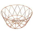 Cathay Importers Copper Round Wire Basket, 10"diameter, 3 Pack-4.5"H x 10" diameter
