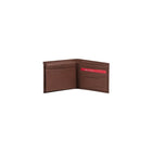 Champs Black Label Leather RFID Flip-up Passcase Wallet, Tan-7 credit card slots