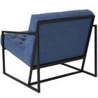 Flash Furniture HERCULES Madison Series Retro Blue LeatherSoft Tufted Lounge Chair-Tufted Seat and Back