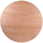 Flash Furniture 5.5' Round Wood Folding Banquet Table with Clear Coated Finished Top-5.5' Folding Table