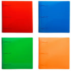 JAM Paper Assorted 3" Plastic 3 Ring Binders, Red, Green, Blue & Orange, 4 Pack-Dimensions: 11.5 x 10.5 x 3