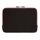 Vangoddy 13.3" Microsuede Laptop Sleeve - Brown/Pink-Compartments for three SD cards. Four slots for credit/business cards. Universal cellphone compartment
