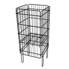 Eddie's Wire Dump Bins - 12" x 12" x 30" - Black (214114-1)-Wire Dump Bins