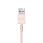 Logitech H390 Wired Stereo Headset for PC/Laptop with Noise Cancelling Mic - Pink-Plug-and-Play USB Computer Headset: Simply plug the USB-A connector into your computer and you’re ready to talk or listen without the need to install software