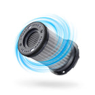 myGEKOgear HEPA 13 Activated Carbon Filter for Cyclone O2 Air Purifier - 2 Pack-Activated Carbon Filter: This high efficiency cleans odours in the air such as smoke, wildfires and cooking smells, leaving the air around you smelling fresh and clean