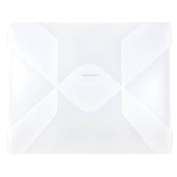 JAM Paper Plastic Portfolio with Tuck Flap Closure, Letter, 9.5 x 11.88 x.25, Clear Frost, 2 Pack (2010 009g)-Clear frost