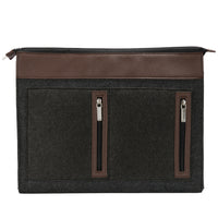 Vangoddy Exo 15" Felt Laptop Sleeve - Brown-Slim profile enables convenient storage of sleeve in your briefcase, luggage, or backpack