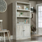 Sauder Miscellaneous Storage Bookcase With Doors - 5 shelves - 69.76" H - White Plank (426420)-69.76"H x 35.28"W x 13.23"D