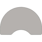 Flash Furniture Mobile 48"W x 96"L Kidney Grey HP Laminate Activity Table - Height Adjustable Short Legs-Perfect shape for group learning