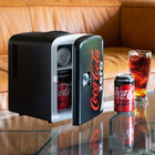 Coca-Cola Zero Portable 6 Can Thermoelectric Mini Fridge Cooler/Warmer - 4 L / 4.2 qt-12V DC/110V AC adapters included