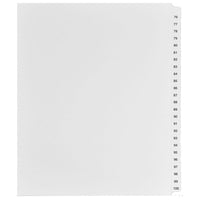 Mark Maker Legal Exhibit Index Tab Set of White Single Tabs, 1/25th Cut, Letter Size, No Holes, Number 76 - 100-White Single Tabs, 1/25th Cut
