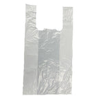 Khalsa Low Density Polyethylene T-Shirt Bag - White - 1000 Pack-Thickness: 0.75 mil