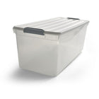 TRU RED 94.3 L Plastic Storage Tote with Locking Lid-Storage tote is great for organizing the home and office