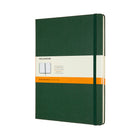 Moleskine Ruled Hard Cover Classic Notebook - Extra Large - Myrtle Green - 7.5" x 9.75"-Portrait Style