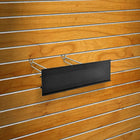 Azar Displays Extended Graphic Black Sign Holder, 4" x 12" (600412-BLK)-Sign Holder
