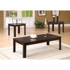 Monarch Specialties 7842P Table Set - 3Pcs Set/Espresso-3 Piece occassional table set includes a coffee table and 2 matching end tables