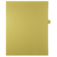 Mark Maker Legal Exhibit Index Tab Buff Single Tabs, 1/15th Cut, Letter Size, No Holes, Number 111, 25 Pack-Buff Single Tabs, 1/15th Cut