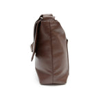 Ashlin Rikar Messenger Bag, Dark Brown-Long adjustable shoulder strap