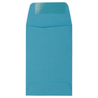 JAM Paper #1 Coin Envelopes, 2.25 x 3.5, Brite Hue Blue Recycled, 1000 Pack-Blue Envelopes