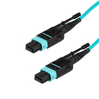 StarTech MPO/MTP Fiber Optic Cable with OM3, 40Gb and Push/Pull-Tab, 2 m/6 ft. (MPO12PL2M)-Interface between different networking devices at varying speeds
