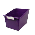 Romanoff Shelf File with Label Holder Wide Purple, 3 Set (ROM77306)-Can store even more of your classrooms books or magazines