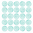 JAM Paper Colored Circular Paper Clips - Teal - 2 Packs of 50-These colorful paperclips are great for organizing papers at home, school, or the office