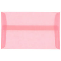 JAM Paper A10 Invitation Envelopes, 6 x 9.5, Translucent Vellum Blush Pink, 250 Pack (PACV868H)-Blush translucent envelope