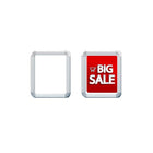 Futech SFR001 Round Corner Snap Frame Sign Holder, 13" x 10-3/4" x 3/4", Aluminum, 2 Pack-Frame size: 11" x 13" ; Poster size: 8-1/2" x 11"