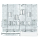 Azar 24-Piece Pegboard Wall Organizer Kit with Two Panels and Accessory Assortment - Clear-Sold in Multiples of: 1
