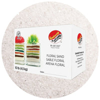 Sandtastik Floral Coloured Sand, 10 lb (4.5 kg) Box, Natural-Coarse grain with natural sparkle throughout