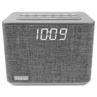 iHome Bluetooth FM Clock Radio, Grey (iBT232GC)-Designer acoustic fabric for a clean contemporary look